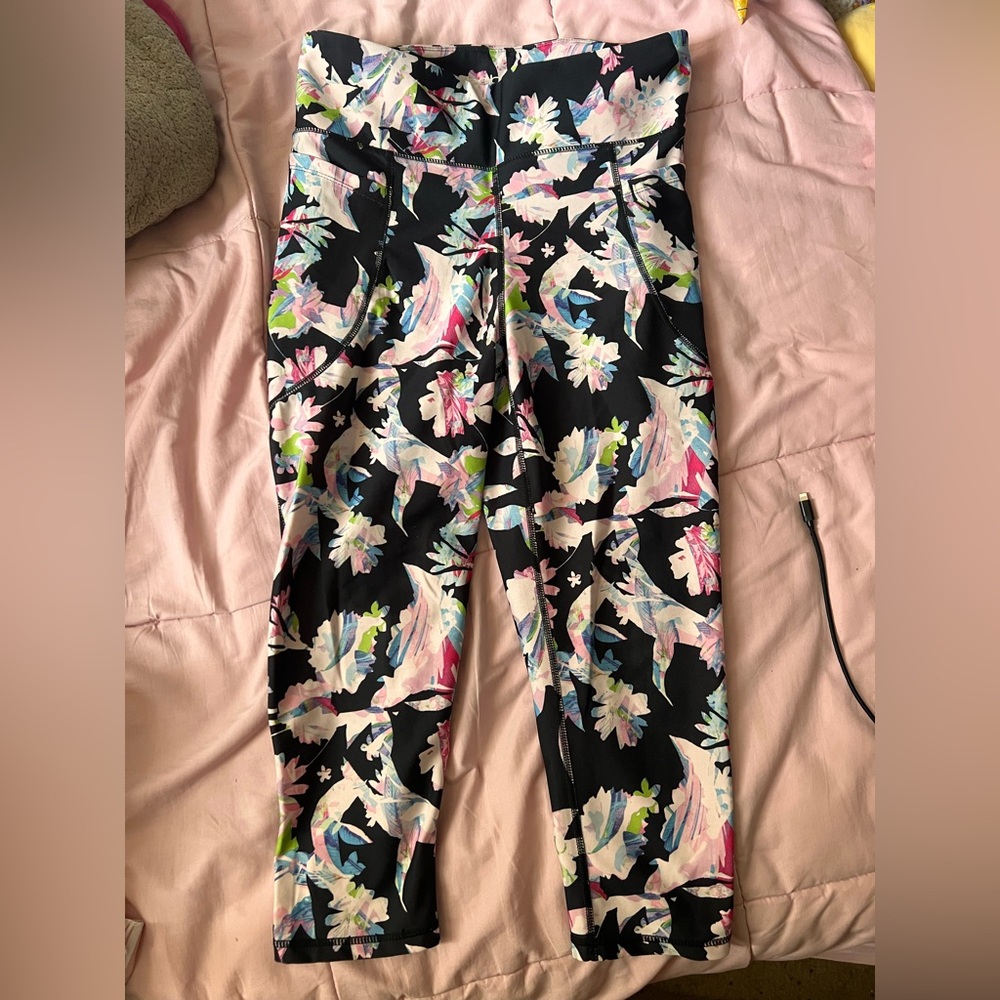 Bebe Multicolor Floral Leggings